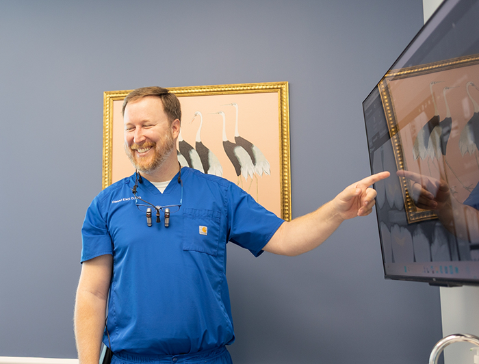 Dental treatment chair lying flat